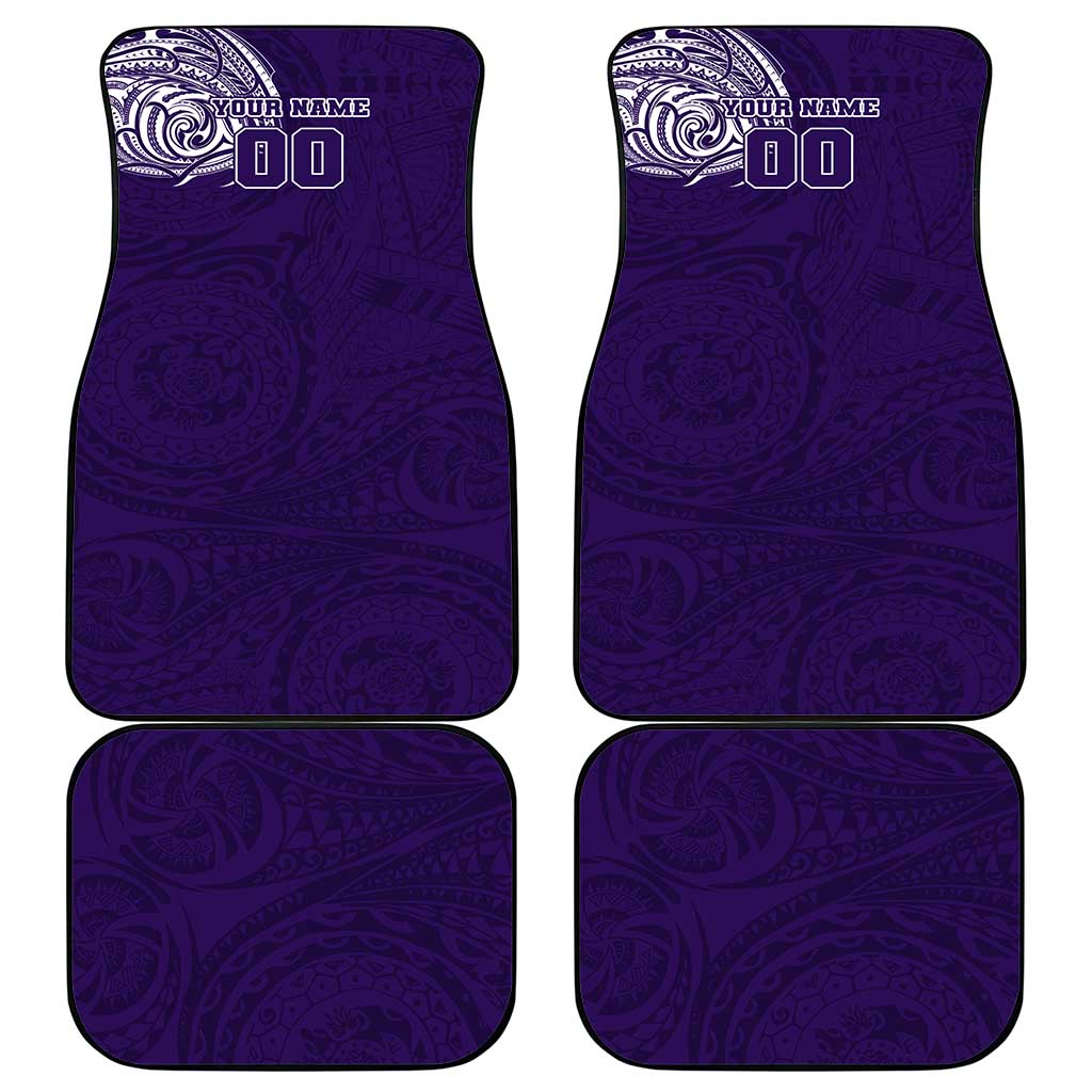 Personalized Fremantle Dockers Polynesian Car Mats Tribal Chest and Sleeve Tattoo Heritage Warrior