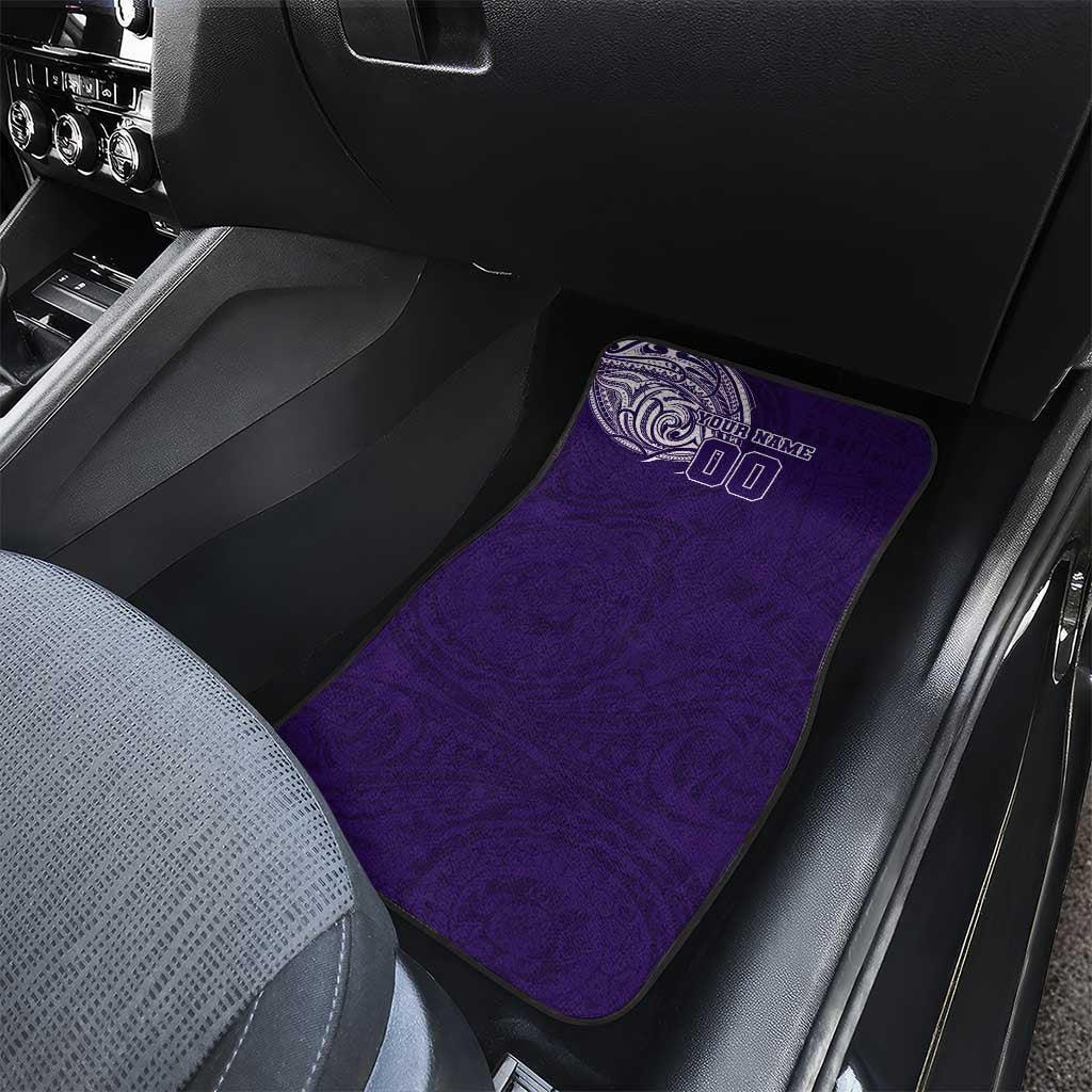 Personalized Fremantle Dockers Polynesian Car Mats Tribal Chest and Sleeve Tattoo Heritage Warrior