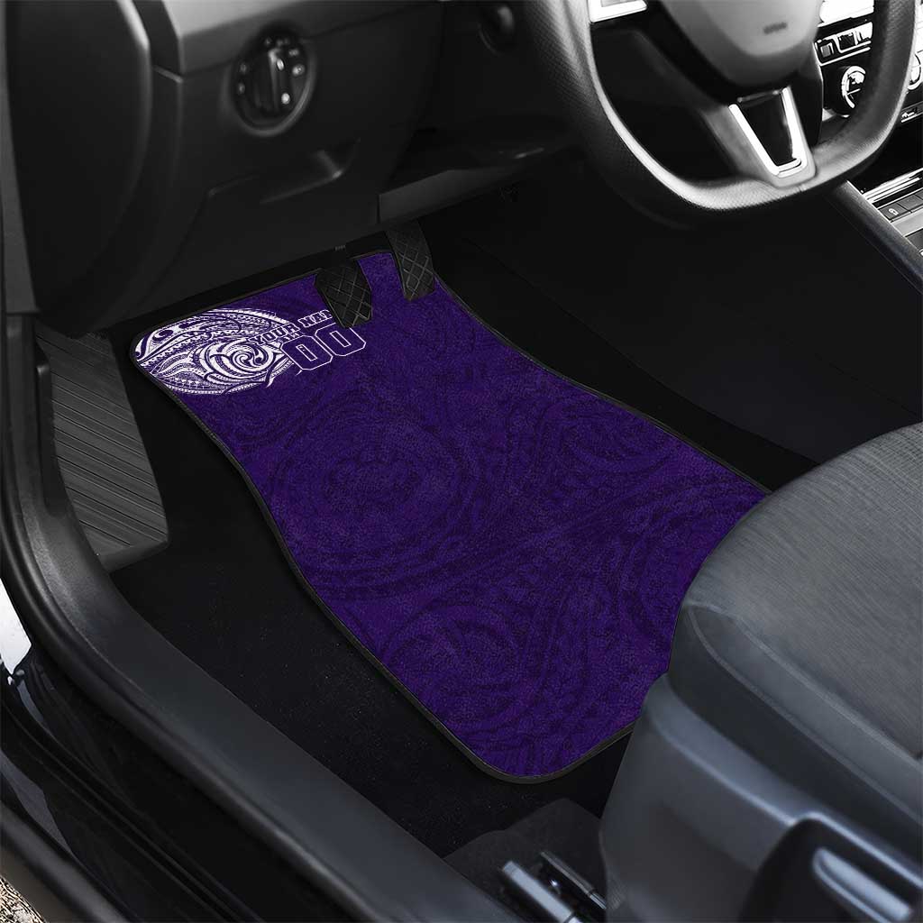 Personalized Fremantle Dockers Polynesian Car Mats Tribal Chest and Sleeve Tattoo Heritage Warrior