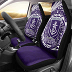 Personalized Fremantle Dockers Polynesian Car Seat Cover Tribal Chest and Sleeve Tattoo Heritage Warrior