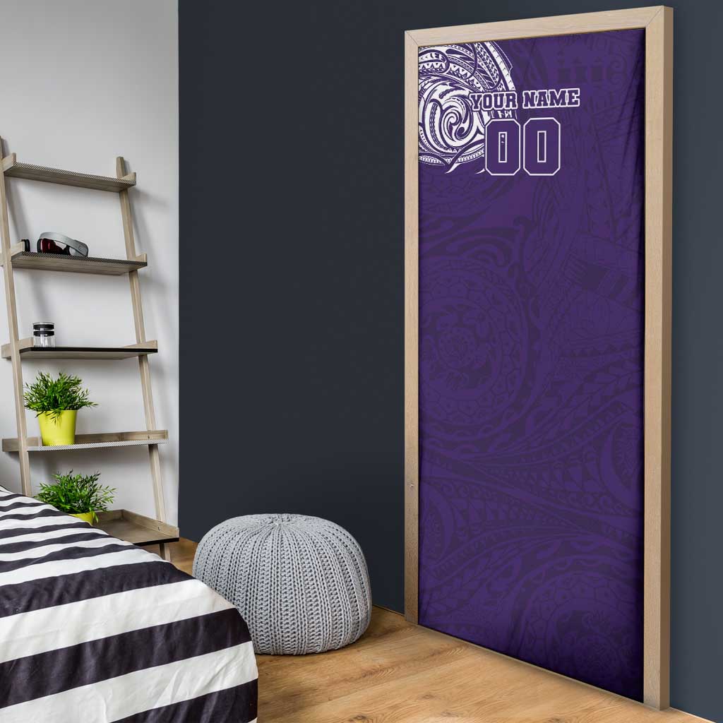 Personalized Fremantle Dockers Polynesian Door Cover Tribal Chest and Sleeve Tattoo Heritage Warrior