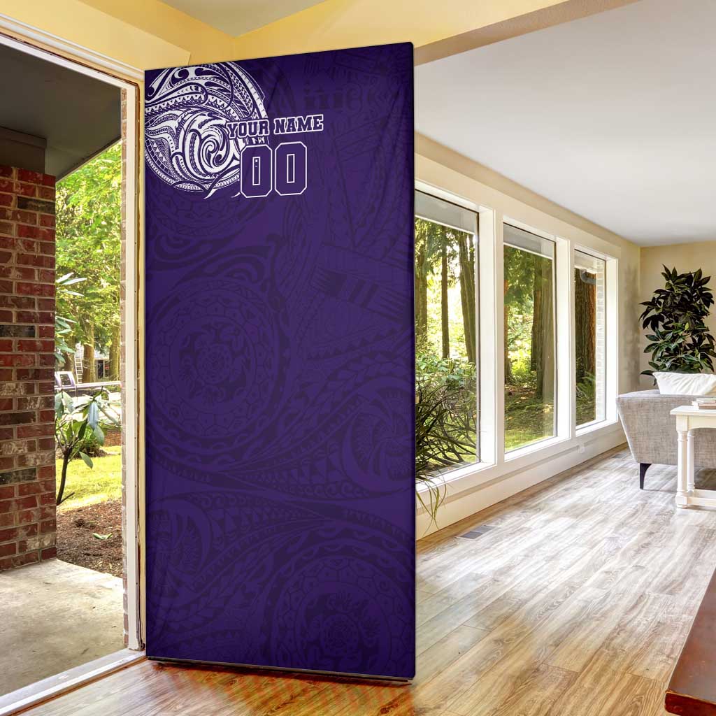 Personalized Fremantle Dockers Polynesian Door Cover Tribal Chest and Sleeve Tattoo Heritage Warrior