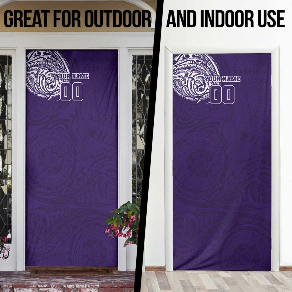 Personalized Fremantle Dockers Polynesian Door Cover Tribal Chest and Sleeve Tattoo Heritage Warrior