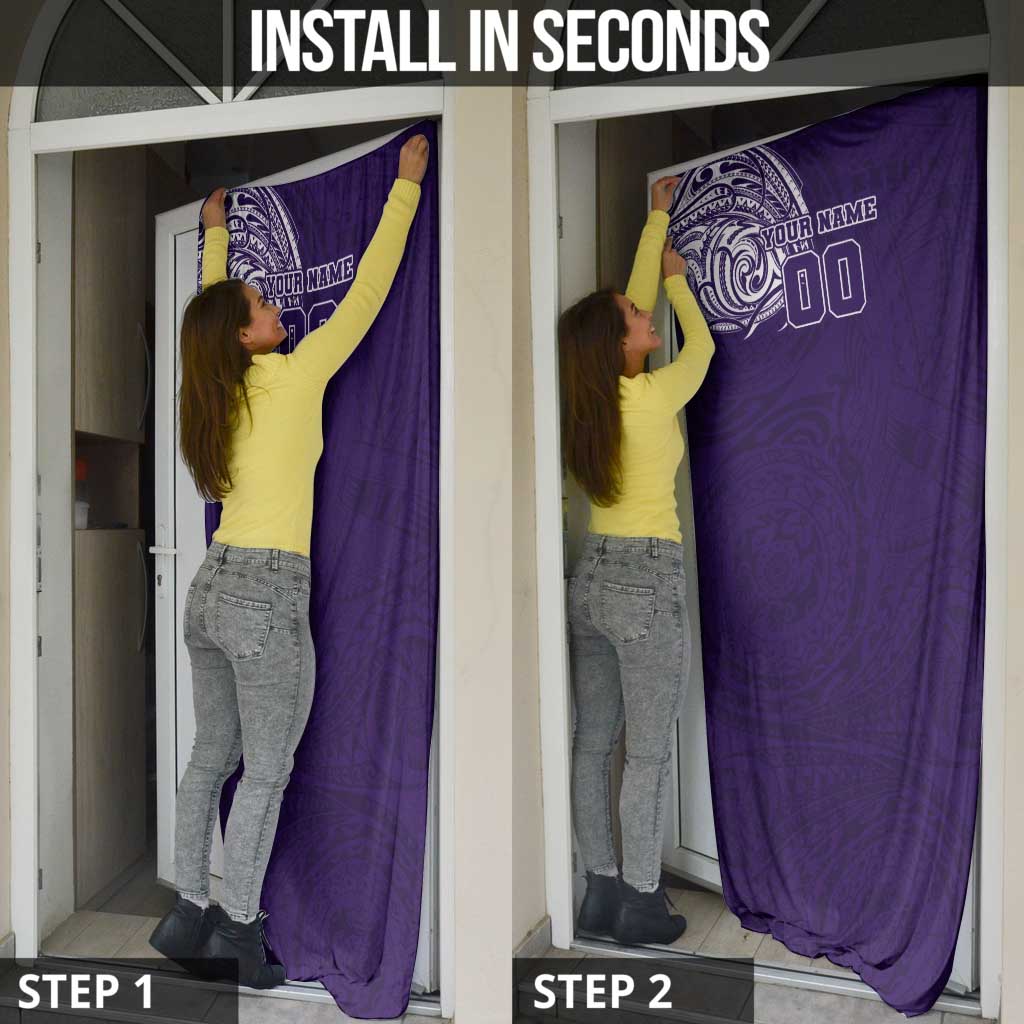 Personalized Fremantle Dockers Polynesian Door Cover Tribal Chest and Sleeve Tattoo Heritage Warrior