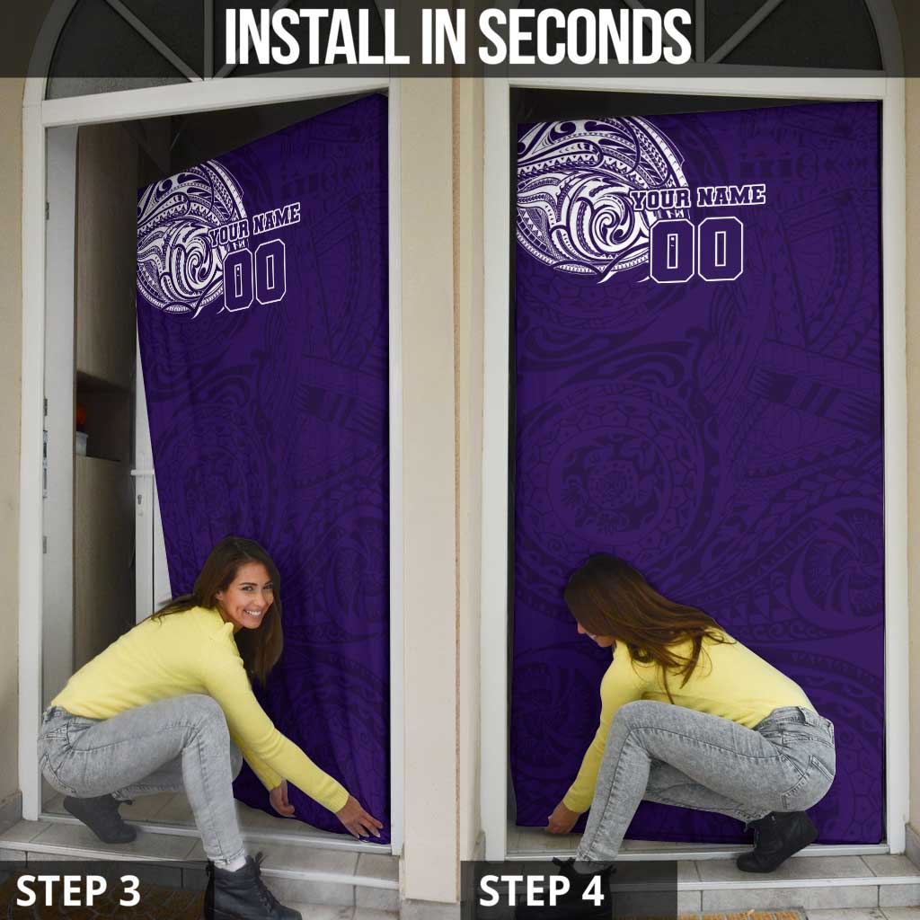 Personalized Fremantle Dockers Polynesian Door Cover Tribal Chest and Sleeve Tattoo Heritage Warrior