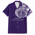 Personalized Fremantle Dockers Polynesian Family Matching Off The Shoulder Long Sleeve Dress and Hawaiian Shirt Tribal Chest and Sleeve Tattoo Heritage Warrior