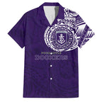 Personalized Fremantle Dockers Polynesian Family Matching Puletasi and Hawaiian Shirt Tribal Chest and Sleeve Tattoo Heritage Warrior