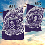 Personalized Fremantle Dockers Polynesian Garden Flag Tribal Chest and Sleeve Tattoo Heritage Warrior
