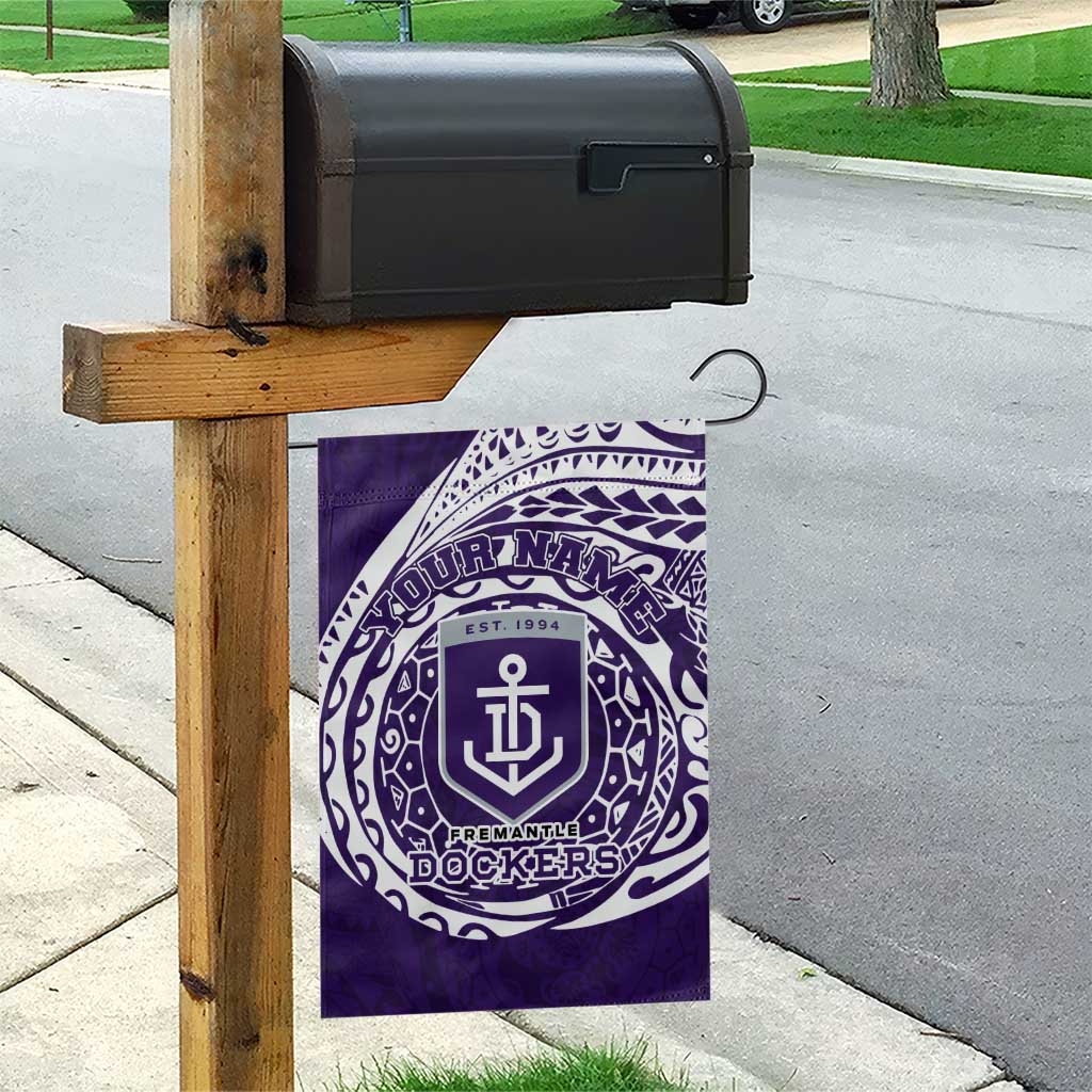 Personalized Fremantle Dockers Polynesian Garden Flag Tribal Chest and Sleeve Tattoo Heritage Warrior