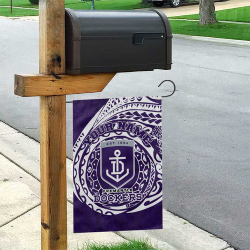 Personalized Fremantle Dockers Polynesian Garden Flag Tribal Chest and Sleeve Tattoo Heritage Warrior