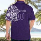 Personalized Fremantle Dockers Polynesian Hawaiian Shirt Tribal Chest and Sleeve Tattoo Heritage Warrior