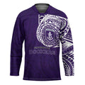 Personalized Fremantle Dockers Polynesian Hockey Jersey Tribal Chest and Sleeve Tattoo Heritage Warrior