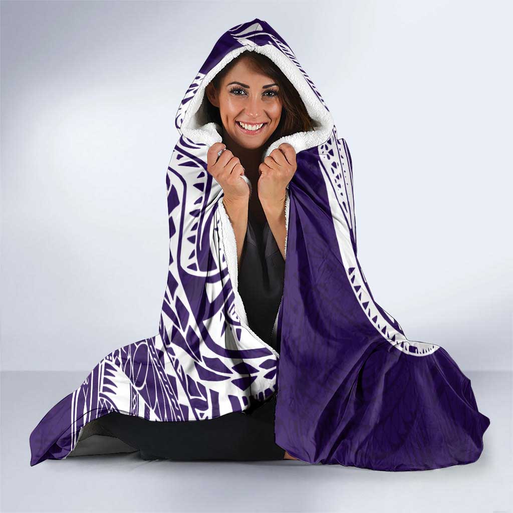 Personalized Fremantle Dockers Polynesian Hooded Blanket Tribal Chest and Sleeve Tattoo Heritage Warrior