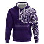 Personalized Fremantle Dockers Polynesian Hoodie Tribal Chest and Sleeve Tattoo Heritage Warrior