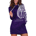 Personalized Fremantle Dockers Polynesian Hoodie Dress Tribal Chest and Sleeve Tattoo Heritage Warrior