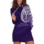 Personalized Fremantle Dockers Polynesian Hoodie Dress Tribal Chest and Sleeve Tattoo Heritage Warrior