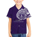 Personalized Fremantle Dockers Polynesian Kid Hawaiian Shirt Tribal Chest and Sleeve Tattoo Heritage Warrior