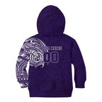 Personalized Fremantle Dockers Polynesian Kid Hoodie Tribal Chest and Sleeve Tattoo Heritage Warrior