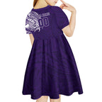 Personalized Fremantle Dockers Polynesian Kid Short Sleeve Dress Tribal Chest and Sleeve Tattoo Heritage Warrior