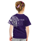 Personalized Fremantle Dockers Polynesian Kid T Shirt Tribal Chest and Sleeve Tattoo Heritage Warrior