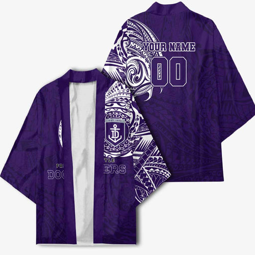Personalized Fremantle Dockers Polynesian Kimono Tribal Chest and Sleeve Tattoo Heritage Warrior