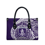 Personalized Fremantle Dockers Polynesian Leather Bag Tribal Chest and Sleeve Tattoo Heritage Warrior