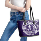 Personalized Fremantle Dockers Polynesian Leather Tote Bag Tribal Chest and Sleeve Tattoo Heritage Warrior