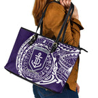 Personalized Fremantle Dockers Polynesian Leather Tote Bag Tribal Chest and Sleeve Tattoo Heritage Warrior