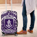 Personalized Fremantle Dockers Polynesian Luggage Cover Tribal Chest and Sleeve Tattoo Heritage Warrior