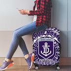 Personalized Fremantle Dockers Polynesian Luggage Cover Tribal Chest and Sleeve Tattoo Heritage Warrior