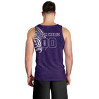 Personalized Fremantle Dockers Polynesian Men Tank Top Tribal Chest and Sleeve Tattoo Heritage Warrior