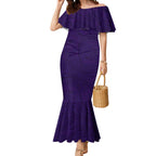 Personalized Fremantle Dockers Polynesian Mermaid Dress Tribal Chest and Sleeve Tattoo Heritage Warrior