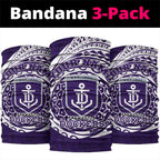 Personalized Fremantle Dockers Polynesian Neck Gaiter Tribal Chest and Sleeve Tattoo Heritage Warrior