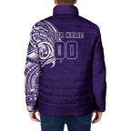 Personalized Fremantle Dockers Polynesian Padded Jacket Tribal Chest and Sleeve Tattoo Heritage Warrior