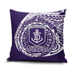 Personalized Fremantle Dockers Polynesian Pillow Cover Tribal Chest and Sleeve Tattoo Heritage Warrior