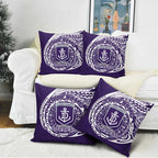 Personalized Fremantle Dockers Polynesian Pillow Cover Tribal Chest and Sleeve Tattoo Heritage Warrior
