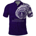 Personalized Fremantle Dockers Polynesian Polo Shirt Tribal Chest and Sleeve Tattoo Heritage Warrior