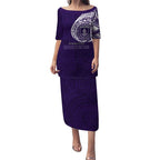 Personalized Fremantle Dockers Polynesian Puletasi Tribal Chest and Sleeve Tattoo Heritage Warrior