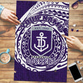 Personalized Fremantle Dockers Polynesian Puzzle Tribal Chest and Sleeve Tattoo Heritage Warrior