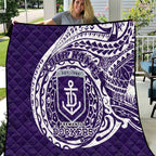 Personalized Fremantle Dockers Polynesian Quilt Tribal Chest and Sleeve Tattoo Heritage Warrior