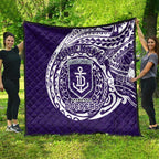 Personalized Fremantle Dockers Polynesian Quilt Tribal Chest and Sleeve Tattoo Heritage Warrior