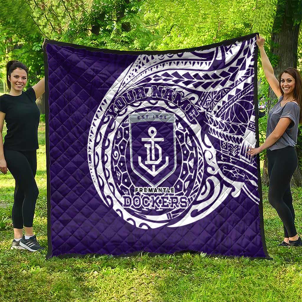 Personalized Fremantle Dockers Polynesian Quilt Tribal Chest and Sleeve Tattoo Heritage Warrior