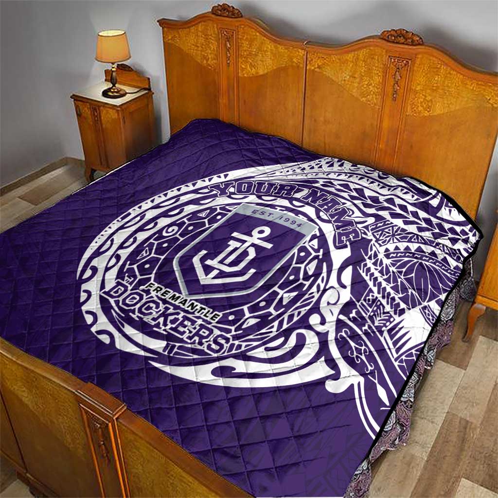 Personalized Fremantle Dockers Polynesian Quilt Tribal Chest and Sleeve Tattoo Heritage Warrior