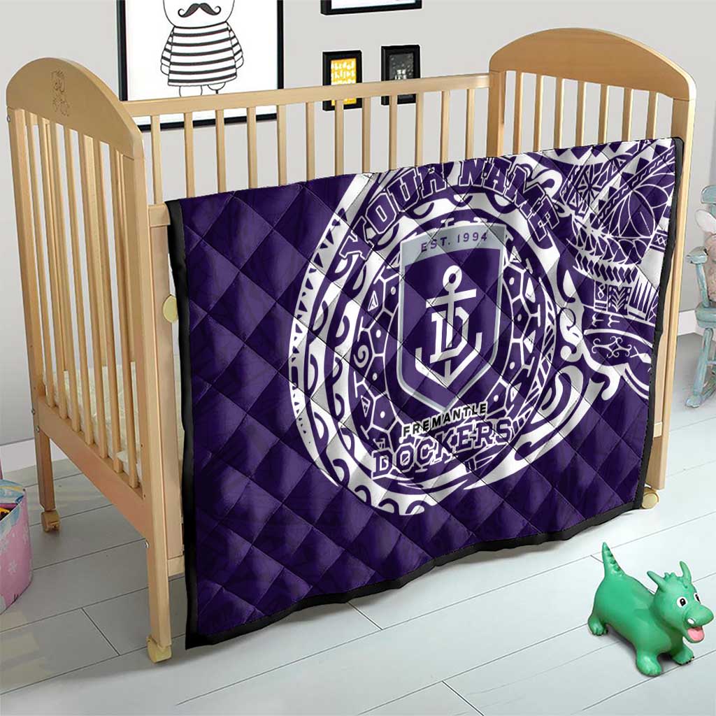 Personalized Fremantle Dockers Polynesian Quilt Tribal Chest and Sleeve Tattoo Heritage Warrior