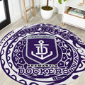 Personalized Fremantle Dockers Polynesian Round Carpet Tribal Chest and Sleeve Tattoo Heritage Warrior
