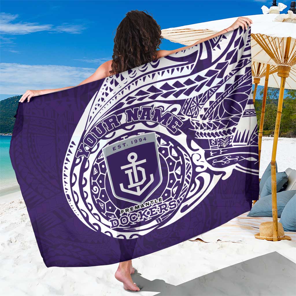 Personalized Fremantle Dockers Polynesian Sarong Tribal Chest and Sleeve Tattoo Heritage Warrior