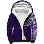 Personalized Fremantle Dockers Polynesian Sherpa Hoodie Tribal Chest and Sleeve Tattoo Heritage Warrior