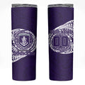 Personalized Fremantle Dockers Polynesian Skinny Tumbler Tribal Chest and Sleeve Tattoo Heritage Warrior