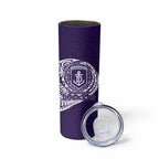 Personalized Fremantle Dockers Polynesian Skinny Tumbler Tribal Chest and Sleeve Tattoo Heritage Warrior