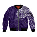 Personalized Fremantle Dockers Polynesian Sleeve Zip Bomber Jacket Tribal Chest and Sleeve Tattoo Heritage Warrior